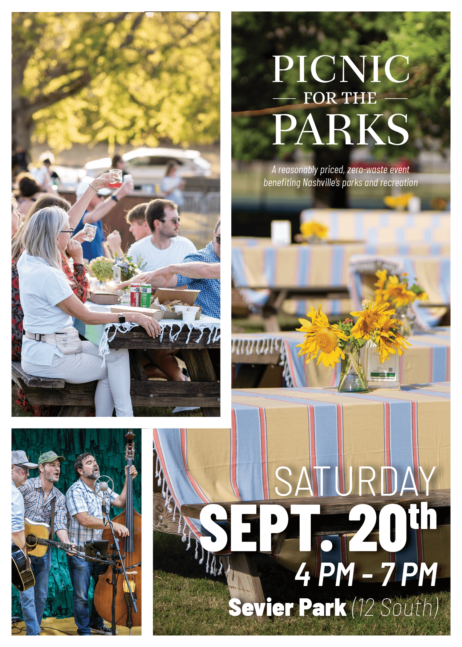 NPF_P4P25 - SavetheDate 3rd Annual Picnic for the Parks Celebration<br />
Saturday | 9/14/24 | McCabe Park Community Center